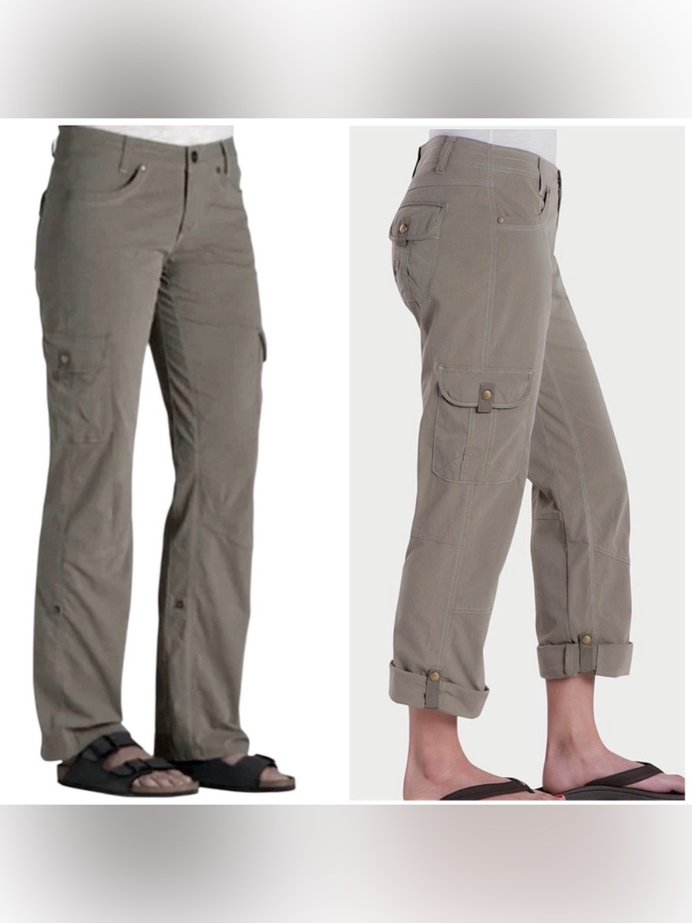 Kuhl Women’s Vintage Patina Dye Splash Roll Up Hiking Cargo Pants Size 4